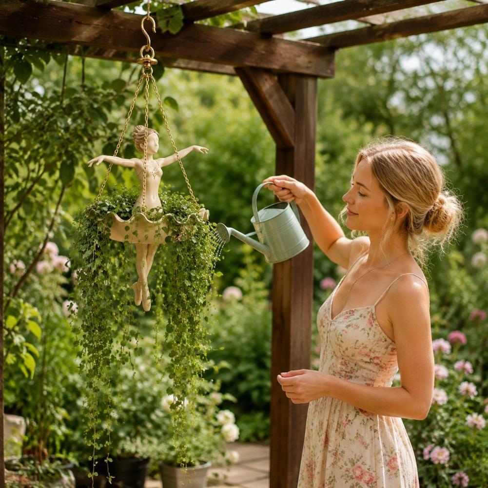 Resin Ballet Dancer Hanging Pl - đánh giá và giá Plant Parent